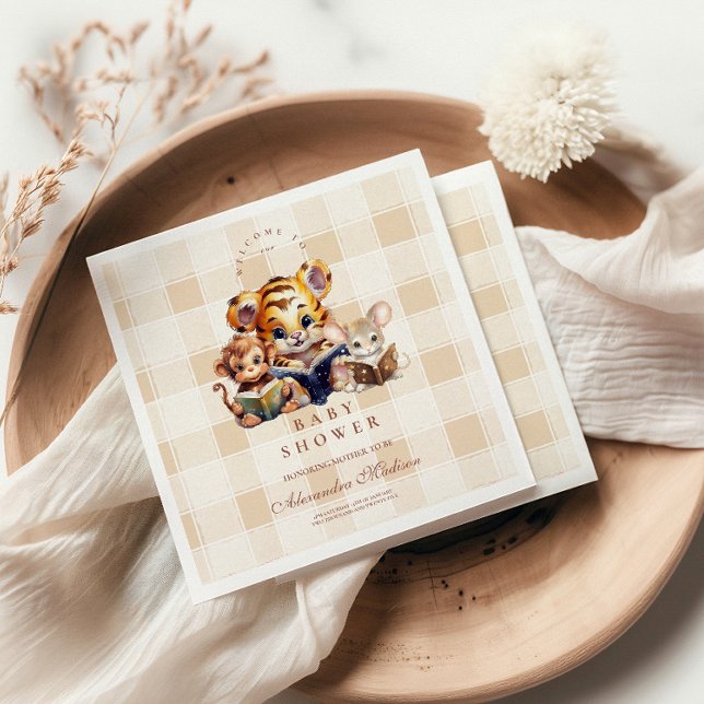 Servilleta De Papel Tema del club de libros de Baby Shower (Subido por el creador)