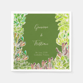 Servilleta De Papel Tema del desierto Boda Recepción Cocktail Napkins