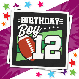 Servilleta De Papel Tema del Fiesta de fútbol de 12 años 12º cumpleaño