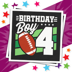 Servilleta De Papel Tema del Fiesta de fútbol de 4 años