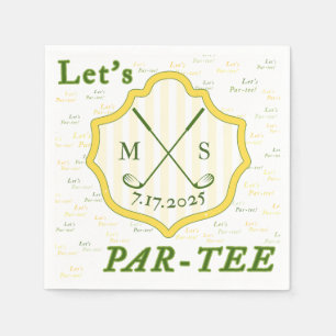 Servilleta De Papel Tema del golf Par-tee