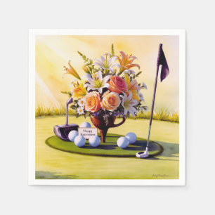 Servilleta De Papel Tema del golf para la jubilación de golfistas