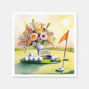 Servilleta De Papel Tema del golf para la jubilación de golfistas
