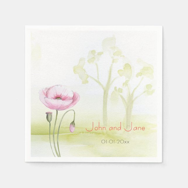 Servilleta De Papel Tema del jardín (Anverso)