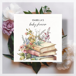 Servilleta De Papel Tema del libro | BABY SHOWER