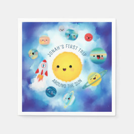 Servilleta De Papel Tema espacial Cohete del espacio ultraterrestre Pr