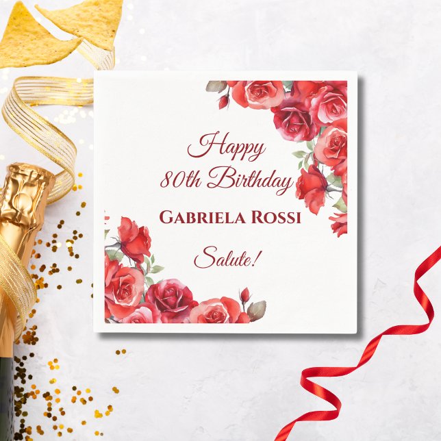 Servilleta De Papel Tema italiano 80 Napkin cumpleaños (Subido por el creador)