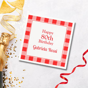 Servilleta De Papel Tema italiano 80 Napkin cumpleaños