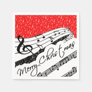 Servilleta De Papel Tema musical de Feliz Navidad