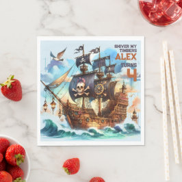 Servilleta De Papel Tema Pirata de Shiver My Timbers