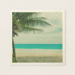 Servilleta De Papel Tema Retro Beach