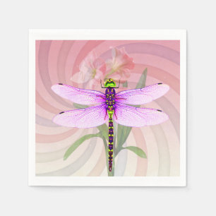 Servilleta De Papel Tema Surrealista de los 60 Dragon Fly