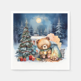 Servilleta De Papel Temática de los Navidades de camping para el acamp