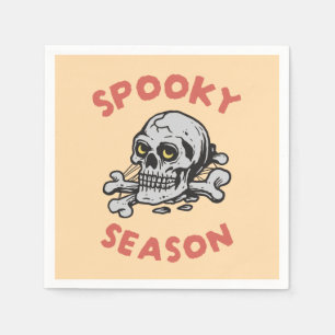 Servilleta De Papel Temblorosa temporada Scary Skull Halloween
