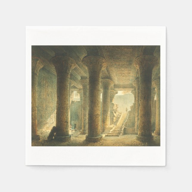 Servilleta De Papel Templo egipcio antiguo de Esna  (Anverso)