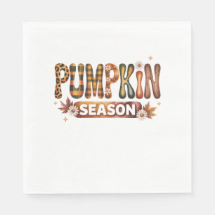 Servilleta De Papel Temporada de calabaza Cae Boho