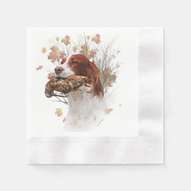 Servilleta De Papel Temporada de caza de chocha (Anverso)