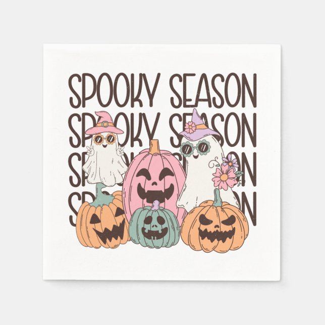 Servilleta De Papel Temporada de Halloween Spooky (Anverso)