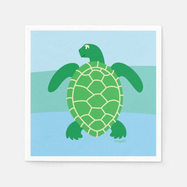 Servilleta De Papel Temporada de tortugas marinas (Anverso)