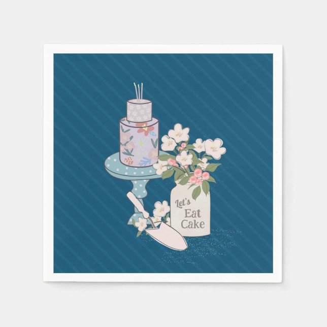 Servilleta De Papel Ten Tu Cumpleaños De Pasteles (Anverso)