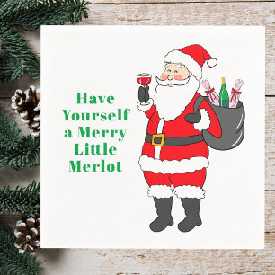 Servilleta De Papel Ten un buen Merlot Santa Wine