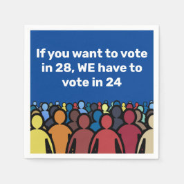 Servilleta De Papel Tenemos que votar en 24