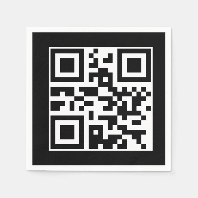 Servilleta De Papel Tener un buen día de código QR (Anverso)