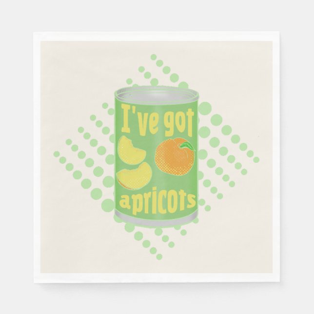 Servilleta De Papel Tengo albaricoques Tin de fruta (Anverso)