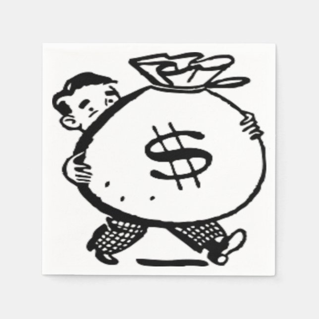 SERVILLETA DE PAPEL ¿TENGO DINERO? (Anverso)