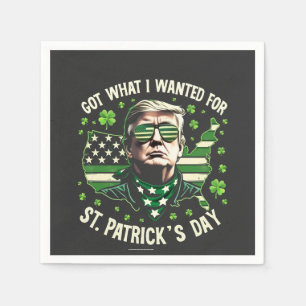 Servilleta De Papel Tengo lo que quería para el Día de San Patricio Tr