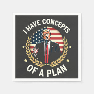 Servilleta De Papel Tengo los conceptos de un plan que Trump discute l