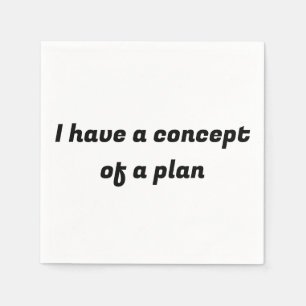 Servilleta De Papel Tengo un concepto de plan