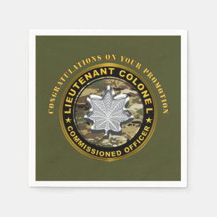 Servilleta De Papel Teniente Coronel LTC Promoción 