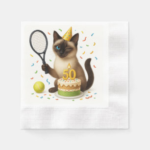 Servilleta De Papel Tenis 50 años para los amantes del gato