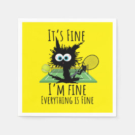 Servilleta De Papel Tenis, estoy bien, todo está bien.