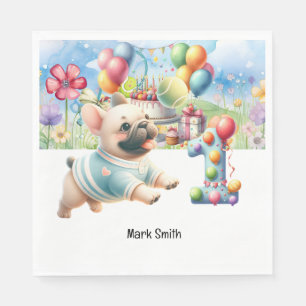 Servilleta De Papel Tenis Fiesta de cumpleaños por amante de los perro