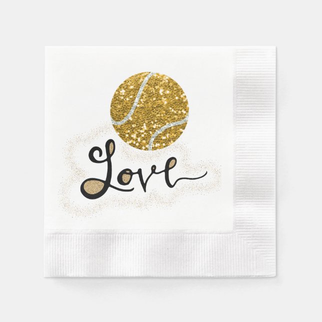 Servilleta De Papel Tenis Love with Ball (Anverso)