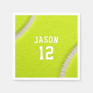Servilleta De Papel Tenis Personalizado con Nombre y Edad