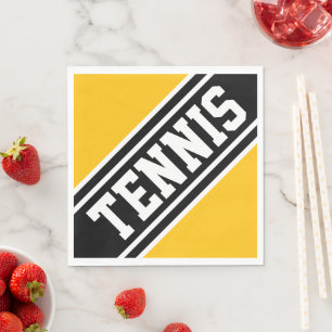 Servilleta De Papel TENIS Rayas Deportivas Amarillo Naranja Negro