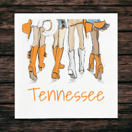 Servilleta De Papel Tennessee Tailgate Girls Cocktail Game Day
