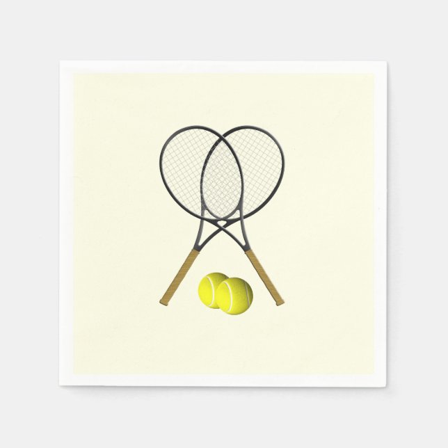 Servilleta De Papel Tennis Doubles Cream (Anverso)