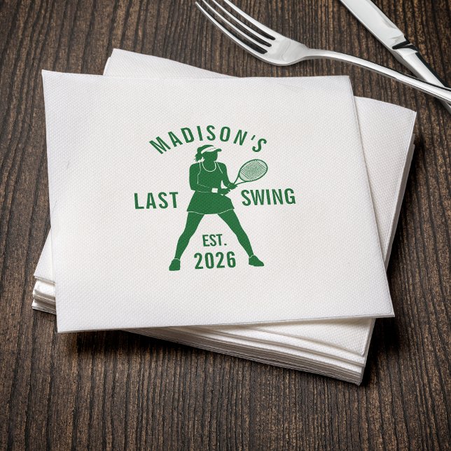 Servilleta De Papel Tennis Last Swing Before the Ring Bachelorette (Subido por el creador)