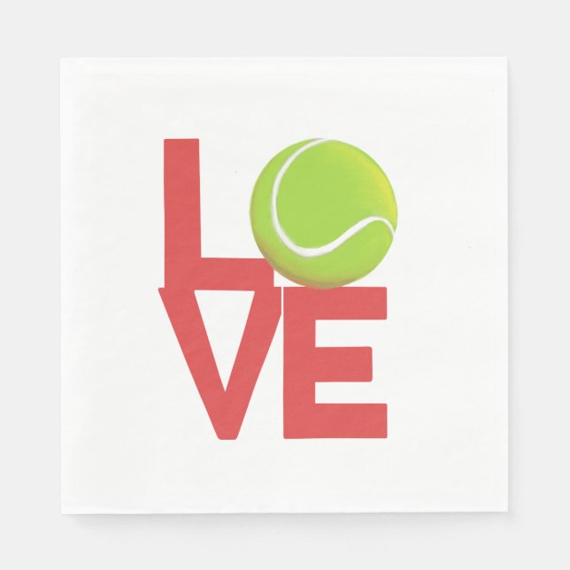 Servilleta De Papel Tennis Love Napkins (Anverso)