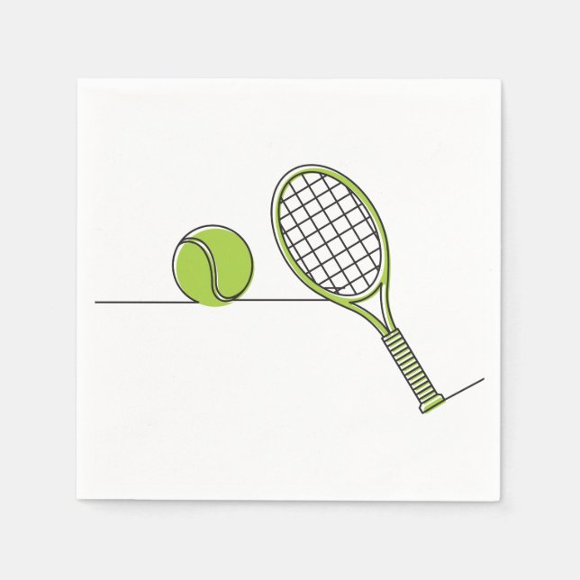 Servilleta De Papel Tennis Lover | regalo de tenis (Anverso)