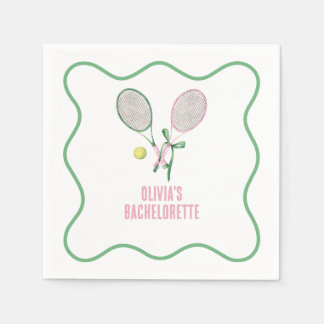 Servilleta De Papel Tennis preppy bachelorette