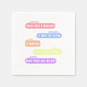 Servilleta De Papel Tenor Soprano Altos Basses Chorus G