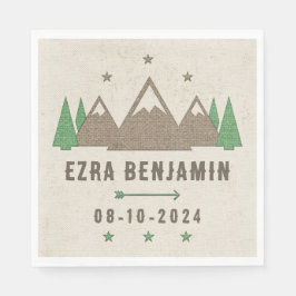 Servilleta De Papel Tent Canvas Camping Bar Mitzvah Personalizado