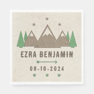 Servilleta De Papel Tent Canvas Camping Bar Mitzvah Personalizado
