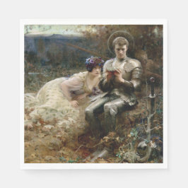 Servilleta De Papel Tentación de Sir Percival (caballero medieval)