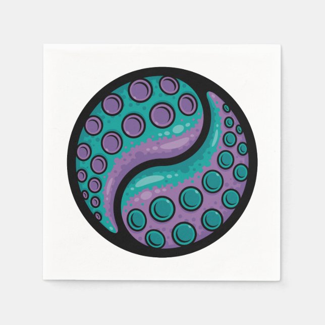 Servilleta De Papel Tentacle Yin Yang (Anverso)